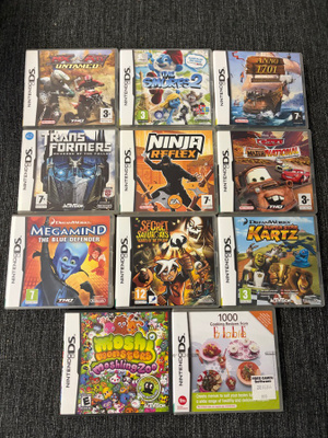 Nintendo DS -pelejä 4€/kpl