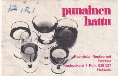 Helsinki, Ravintola Punainen Hattu   3/15