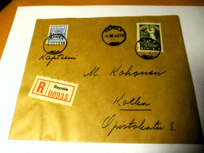 1943 Repola R kuori Kotkaan tulol.