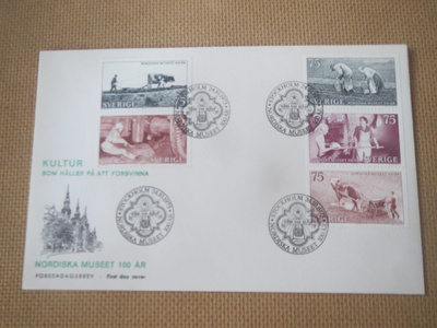 Ruotsi: FDC Nordiska museet 100 v.