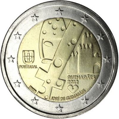 Portugali 2012 2 € Guimaraes UNC