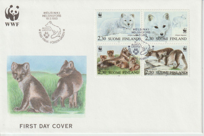 1993 WWF Naaleja merkkien FDC-kirje