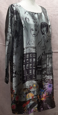 Desigual mekko 38 40 M L harmaa värikäs
