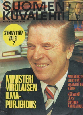 Suomen Kuvalehti n:o 16 1973 Johannes. Siperia. Kuolema.