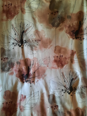 Pellavajäljitelmä verhokangas 145x435cm