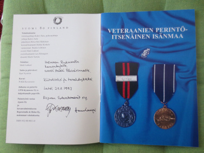Veteraanien Perintö Kirjanen