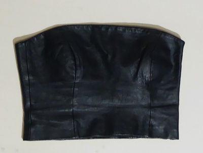 Retro nahkainen Vero Moda toppi 90-luvun lopusta