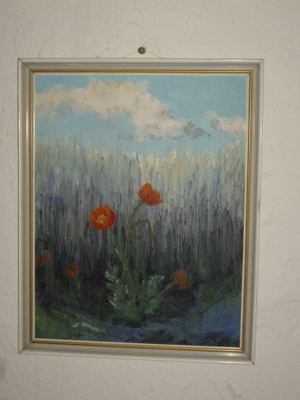 Allan Riutta UNIKKONIITTY  öljyväri 50x40cm v.1965
