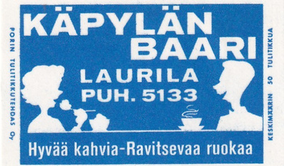 Laurila. Käpylän  Baari  4/15
