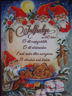 Ingrid Elf tontuilla joulutoffeen resepti ruots.