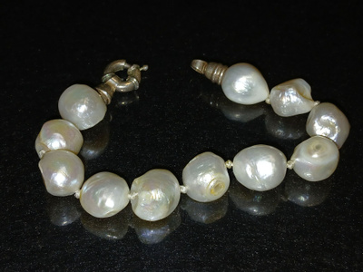 Hopea mother of pearl aitoa makeanveden helmi rannekoru 925