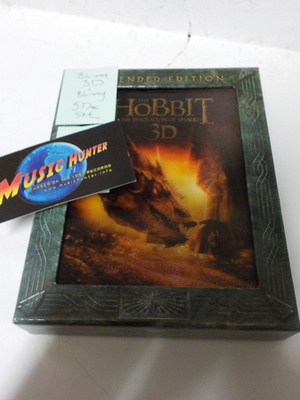 THE HOBBIT - DESOLATION OF SMAUG 3D 5x BLU-RAY UUSI BOKSI