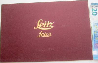 VANHA Mainos Vihko Leitz Leica Kamera 0-serie UPEA