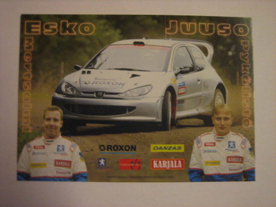 Peugeot rallikortti 10: Peugeot 206 WRC /Juuso Pykälistö