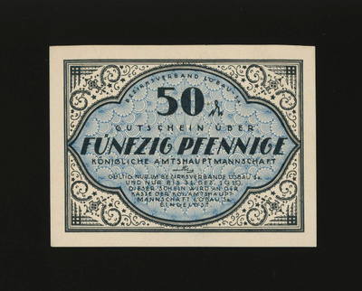 Saksa Notgeld 50 Pfennig, Löbau 1917