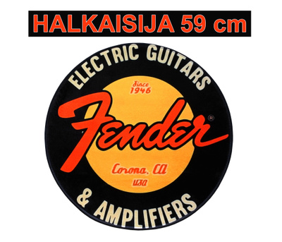 UUSI PYÖREÄ FENDER MATTO Halkaisija 59 cm ILMAINEN TOIMITUS