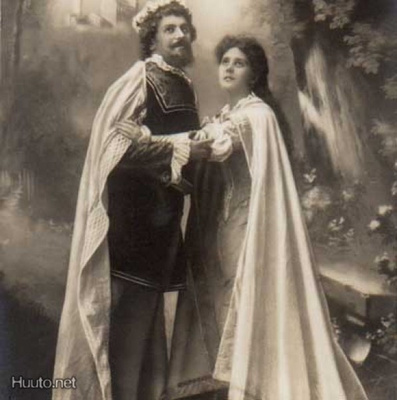 OOPPERA / Tannhäuser - mies ja nainen puutarhassa. 1900-l.