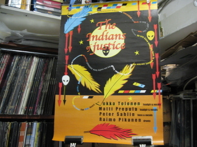 INDIANS OF JUSTICE / JUKKA TOLONEN KEIKKAJULISTE RARE !!!