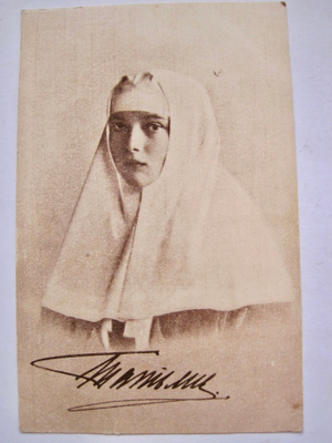 Postikortti Venäjä Prinsessa Tatiana Sairaanhoitajana 1914