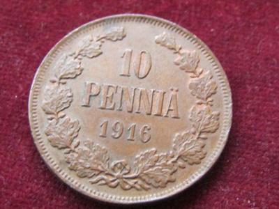 10 penniä 1916