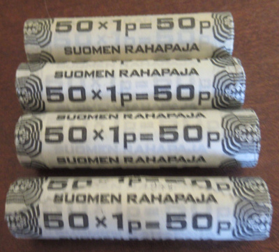 4 kpl 1p:n rullia. 2 on sokkoja ja 2 v. 1979 tulee kerralla