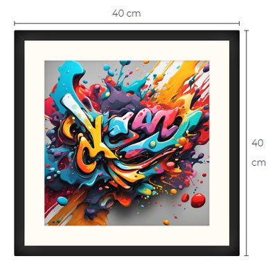 Uusi uniikki Pop art print taulu 40 cm x 40 cm