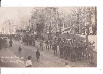 Suojeluskunta Kuopio Aunus Heimosota Hautajaiset 1919