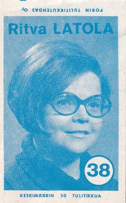 Ritva Latola 38, vaalimainos   4/13