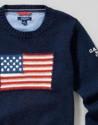 GANT sininen lippu NEULE 98 cm, ovh 99,90 € UUSI