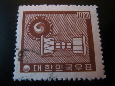 Korean tasavalta (Etelä-Korea) 1963:  ying-yang symboli
