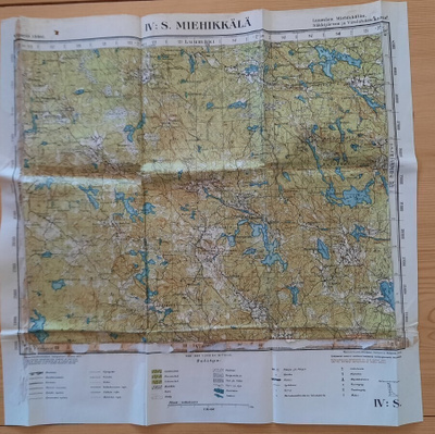 kartta Miehikkälä IV:S Luumäki Säkkijärvi Virolahti v-40