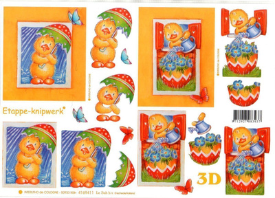 3D "°PÄÄSIÄISTIPUT & KEVÄTKUKKIA°" / Etappe-Knipwerk