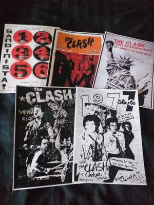 THE CLASH -- juliste setti x5 A4 (Upea Lahja!) #3