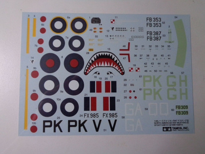 Mustang Mk III dekaaliarkit  1/48