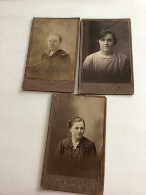 Visiittikortteja,Hägglunds Atelier,Vörå-Vöyri,3kpl