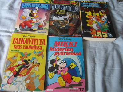 Aku Ankan Taskukirja 48, 77, 326, 386, 400
