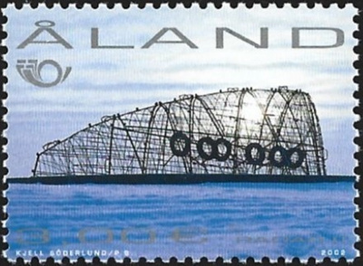 Åland 2002  Pohjola-merkki Nykytaide  3,00 €  ** LaPe 207