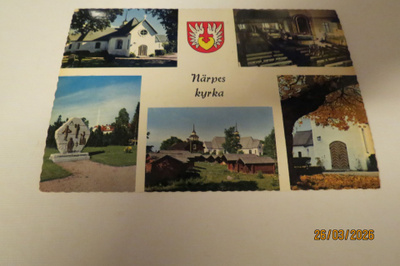 NÄRPIÄ KIRKKO 1968 KULKENUT KORTTI