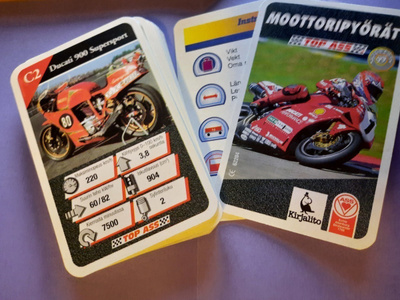 Top Ass Moottoripyörät pelikortit