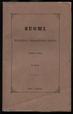 Suomi. Kirjoituksia isänmaallisista aineista III 11 osa1895