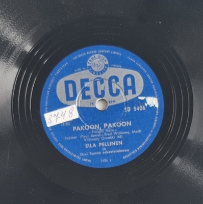 Savikiekko 1957 - Eila Pellinen - Decca SD 5406