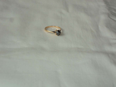 Kultainen hematiitti sormus 14k