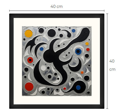 Uusi uniikki abstrakti art print taulu 40 cm x 40 cm