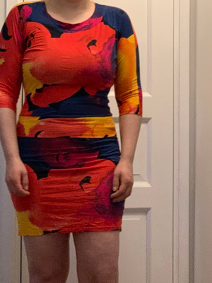 Nanso värikäs mekko XS