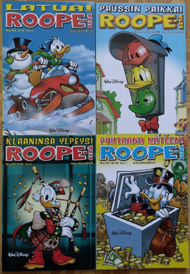 Roope-Setä numerot 414, 420, 421 ja 422