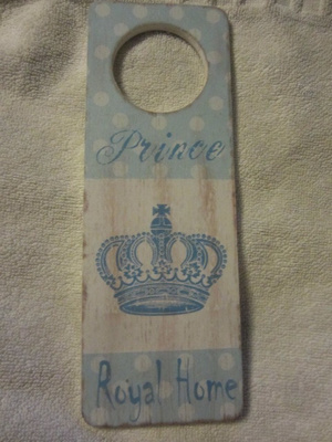Kyltti ovenkahvaan / Ovenkahvakyltti Prince Royal Home