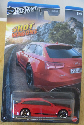 Audi RS 6 Avant Wagon Red 2017 Hot Wheels Hot Wagons 1:64