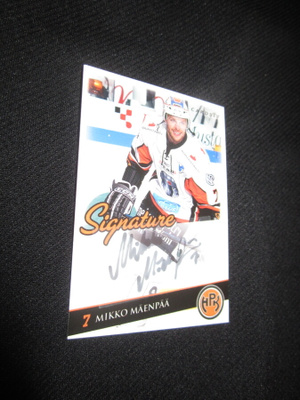 CARDSET SIGNATURE MIKKO MÄENPÄÄ 73/125 SIGNEERAUS