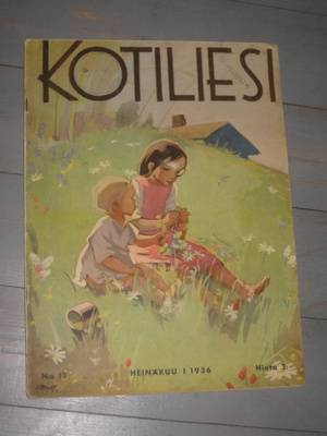 Kotiliesi ,heinäkuu I / 1936  , kansi M. Wendelin