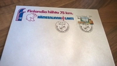 Kuori Finlandia hiihto 1987 erikoisleimalla